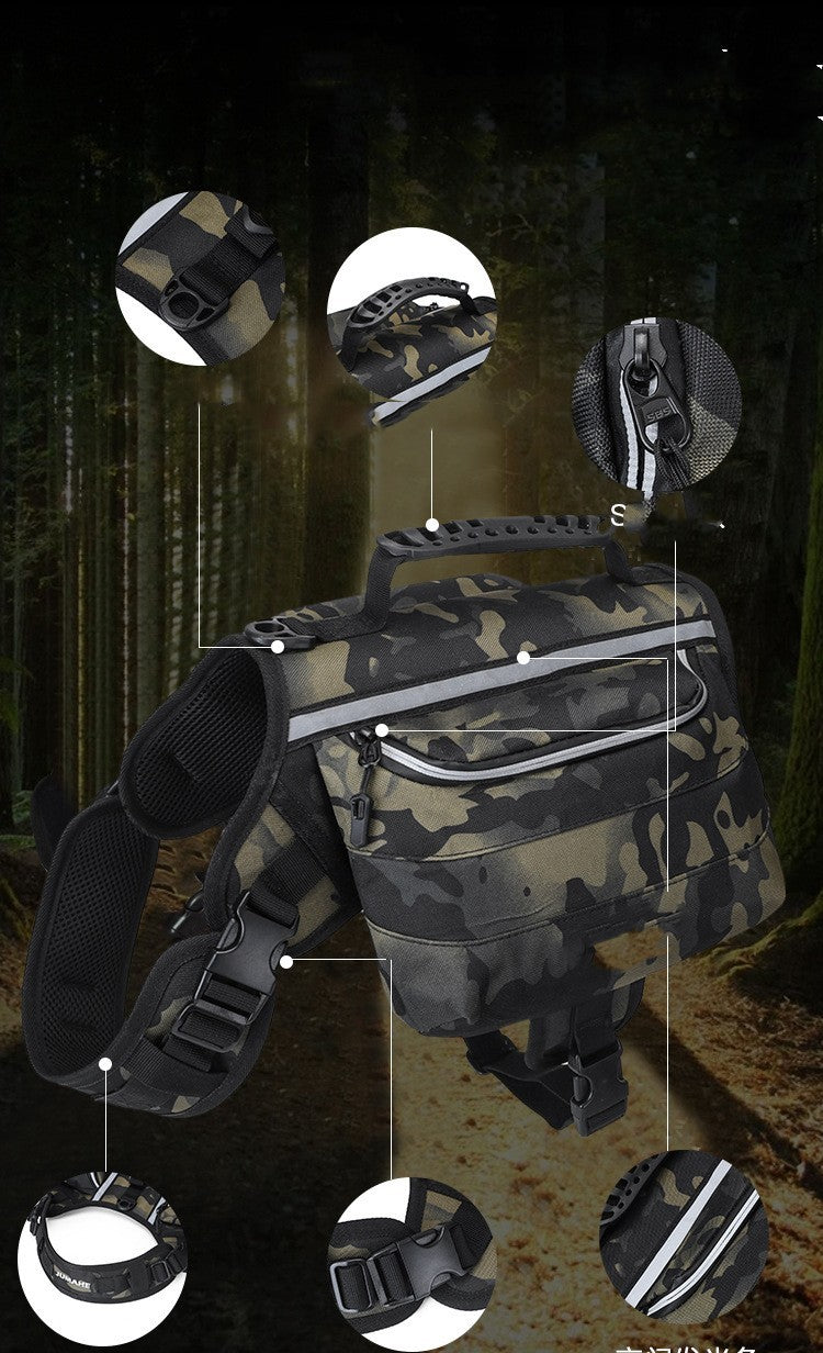 Stor utomhus hund ryggsäck